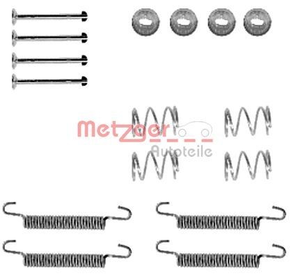 METZGER 105-0791 Lisakomplekt, seisupiduriklotsid OMEGA 2.5 V6 170 HP Bensiin 2003