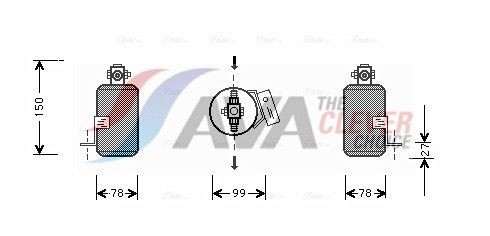 AVA COOLING SYSTEMS Dryer, air conditioning Article number: DND253 cheaply
