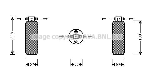 AVA COOLING SYSTEMS Dryer, air conditioning Article number: UVD033 cheaply