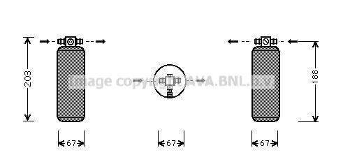 AVA COOLING SYSTEMS Dryer, air conditioning Article number: UVD092 cheaply