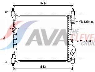 AVA COOLING SYSTEMS Air conditioning condenser Article number: DW5132 cheaply