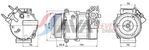 AVA COOLING SYSTEMS Fan, radiator Article number: AU7504 cheaply