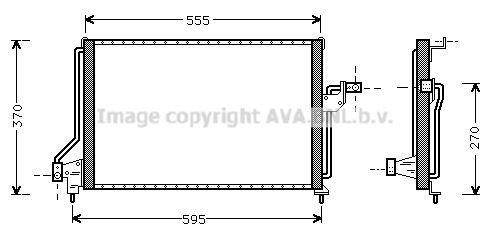 AVA COOLING SYSTEMS Air conditioning condenser Article number: OLA5209 cheaply