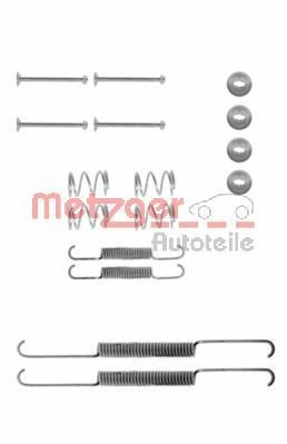 METZGER 105-0507 Lisakomplekt, Piduriklotsid CARLTON 2.3 D 71 HP Diisel 1986