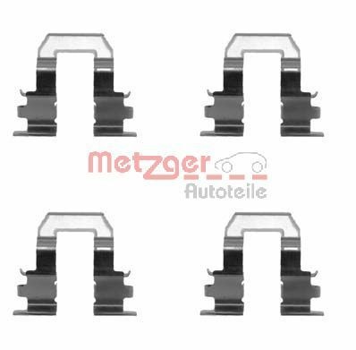 METZGER 109-1255 Комплект принадлежности, дискови накладки CELICA 1.8 i 16V 116 K.C. бензин 1999