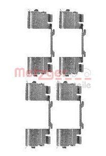 METZGER 109-1730 Комплект принадлежности, дискови накладки BOXER 2.2 BlueHDi 140 K.C. дизел