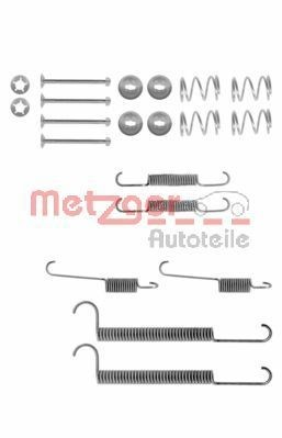 METZGER 105-0630 Lisakomplekt, Piduriklotsid CARLTON 2.2 i 115 HP Bensiin 1986