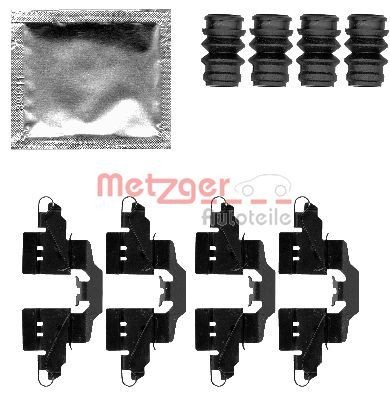 METZGER 109-1808 Комплект принадлежности, дискови накладки VITARA 1.4 Hybrid (Mild Hybrid) 129 K.C. бензин/ електро