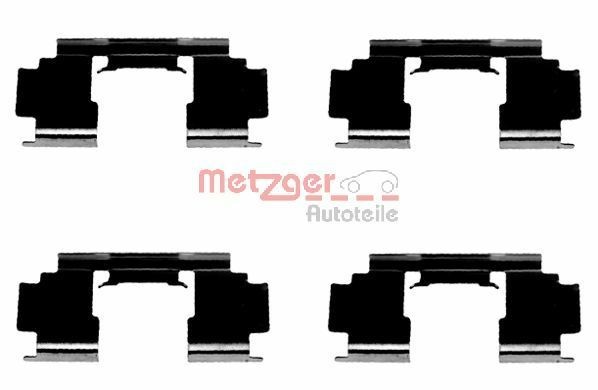 METZGER 109-1276 Lisakomplekt, ketaspiduriklotsid CIVIC 1.7 CTDi (EP4, EU9) 100 HP Diisel 2006