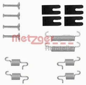 METZGER 105-0850 Lisakomplekt, seisupiduriklotsid COROLLA 2.0 D-4D (CDE120R_, CDE120L_) 116 HP Diisel 2007