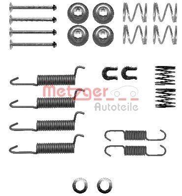 METZGER 105-0016 Brake shoe fitting kit FRONTERA 3.2 i 205 PS Petrol 2004