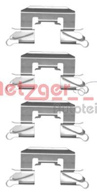 METZGER 109-1772 Lisakomplekt, ketaspiduriklotsid 2 1.3 MZR (DE3FS) 84 HP Bensiin 2015