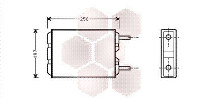 VAN WEZEL Heater matrix Article number: 59006040 cheaply