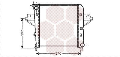 VAN WEZEL Radiaator, mootorijahutus Artikli number: 21002046 soodsalt