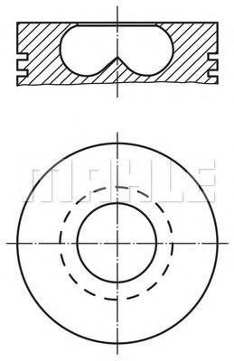 MAHLE ORIGINAL Piston Article number: 0157002 cheaply