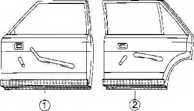 VAN WEZEL Door, body Article number: 3002.78 cheaply