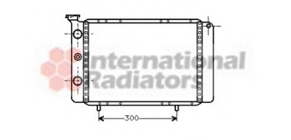 VAN WEZEL Radiaator, mootorijahutus Artikli number: 43002061 soodsalt