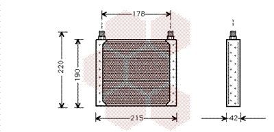VAN WEZEL Engine oil cooler Article number: 43003146 cheaply