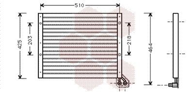 VAN WEZEL Air conditioning condenser Article number: 17005156 cheaply