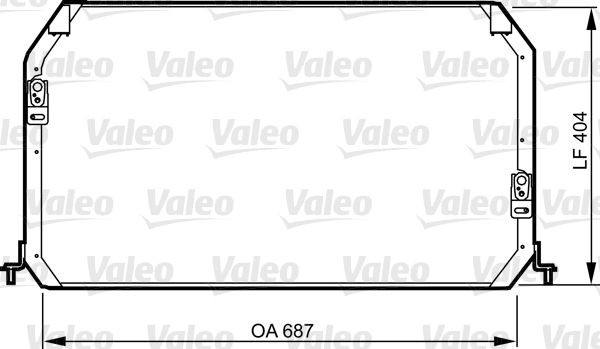 VALEO Air conditioning condenser Article number: 814282 cheaply