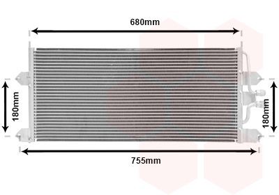 VAN WEZEL Air conditioning condenser Article number: 58005145 cheaply
