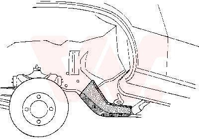 VAN WEZEL Chassis leg Article number: 3710328 cheaply