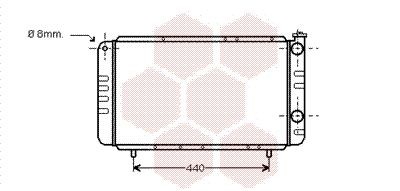 VAN WEZEL Radiaator, mootorijahutus Artikli number: 43002058 soodsalt