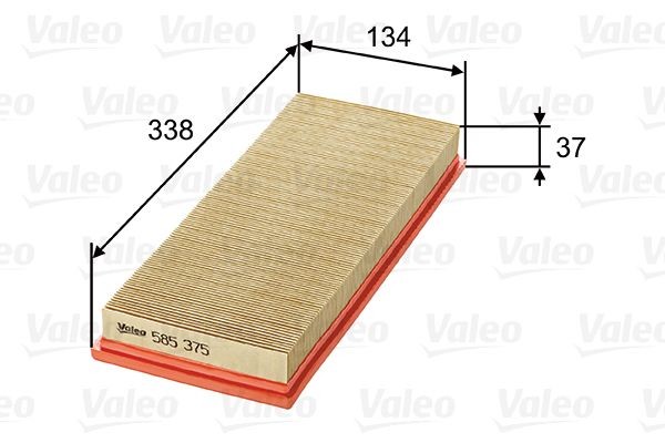 VALEO Õhufilter Artikli number: 585375 soodsalt