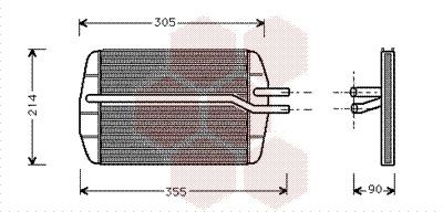 VAN WEZEL Heater matrix Article number: 18006216 cheaply