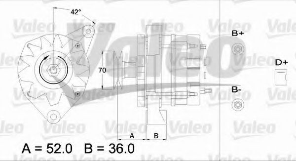 VALEO Alternator Article number: 433405 cheaply