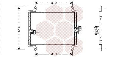 VAN WEZEL Air conditioning condenser Article number: 17005206 cheaply