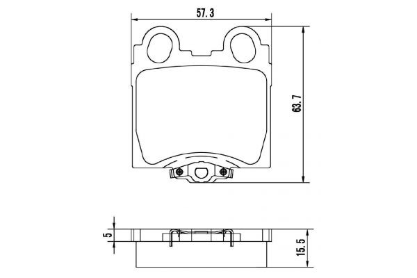 MAPCO Brake pad set Article number: 6873 cheaply
