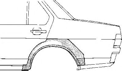 VAN WEZEL Sidewall Article number: 2728148 cheaply