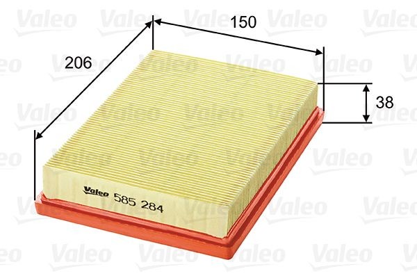 VALEO Air filter Article number: 585284 cheaply