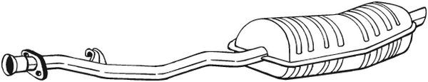 BOSAL Middle silencer Article number: 283-217 cheaply