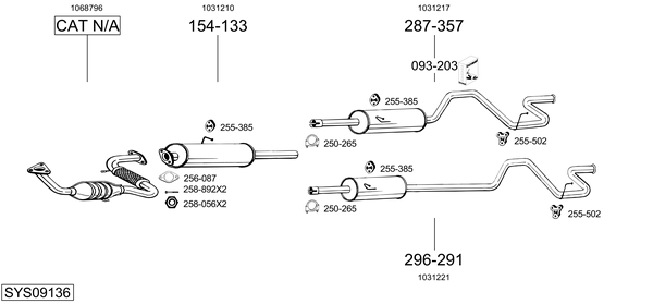 BOSAL Exhaust Pipe Article number: 832-221 cheaply