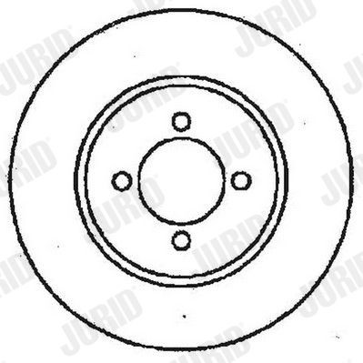 JURID Brake disc Article number: 561375J cheaply