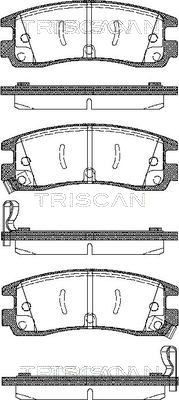TRISCAN Brake pad set Article number: 8110 24015 cheaply