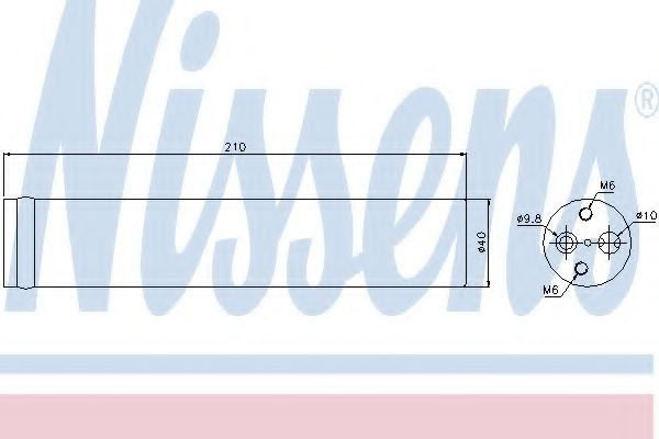 NISSENS Dryer, air conditioning Article number: 95435 cheaply