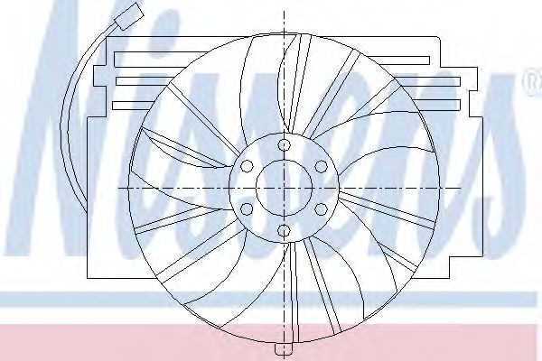 NISSENS Ventilator, klimaanlæg Varenummer: 85294 billige