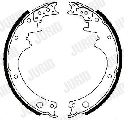 JURID Brake Shoe Set Article number: 362012J cheaply