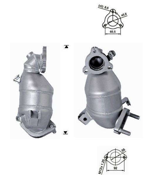 VEGAZ Catalytic converter Article number: HUK-956 cheaply