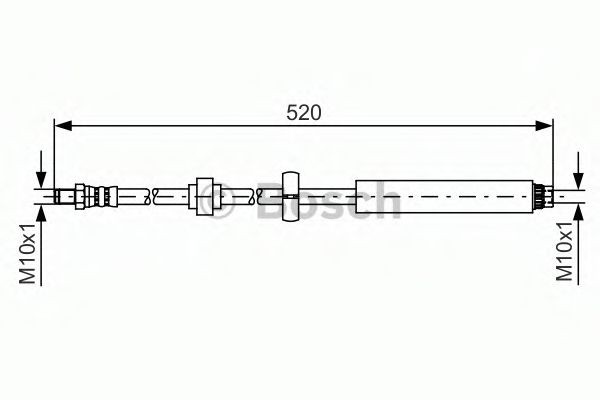 BOSCH Brake hose Article number: 1 987 481 436 cheaply