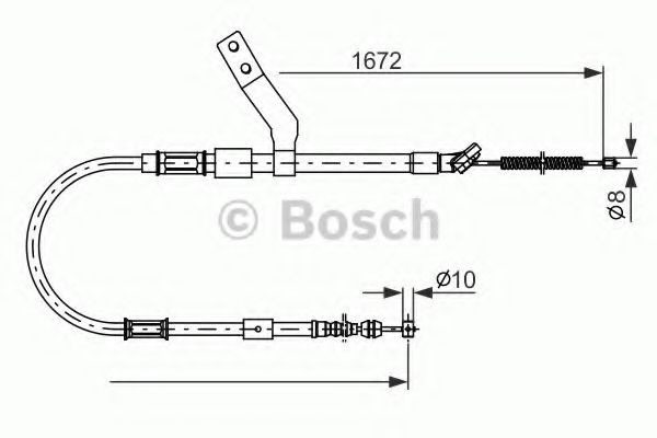 BOSCH Cable de freno de mano Número de artículo: 1 987 482 261 a buen precio