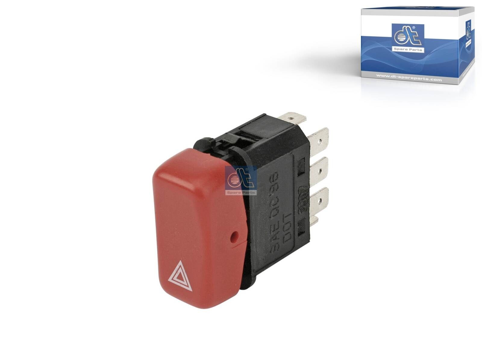 DT Spare Parts 4.60638 Hazard Light Switch T2 809 DT 4.0 (670.199) 86 PS Diesel 1994