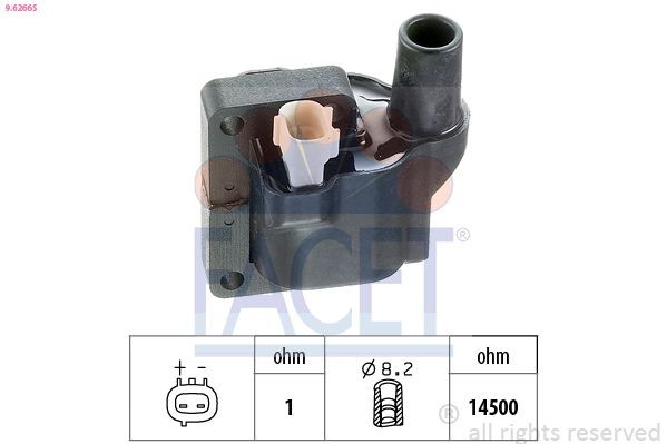 FACET BT.0006 Remondikomplekt, süütejagaja JETTA 1.3 55 HP Bensiin 1992