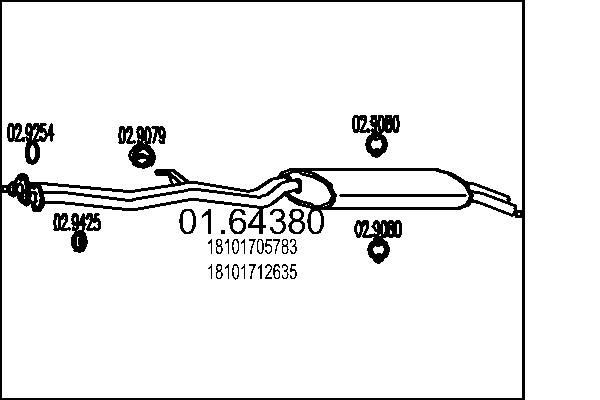 MTS Galinis duslintuvas prekės numeris: 01.64380 nebrangu