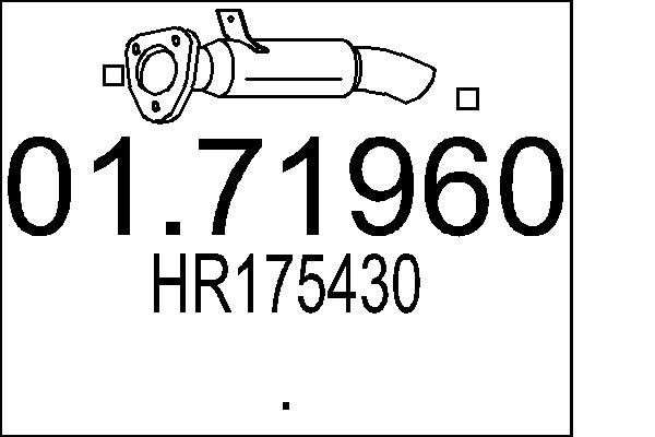 MTS Exhaust Pipe Article number: 01.71960 cheaply