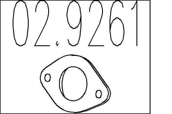 MTS Exhaust pipe gasket Article number: 02.9261 cheaply