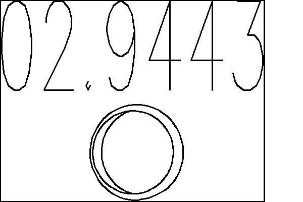 MTS Exhaust pipe gasket Article number: 02.9443 cheaply